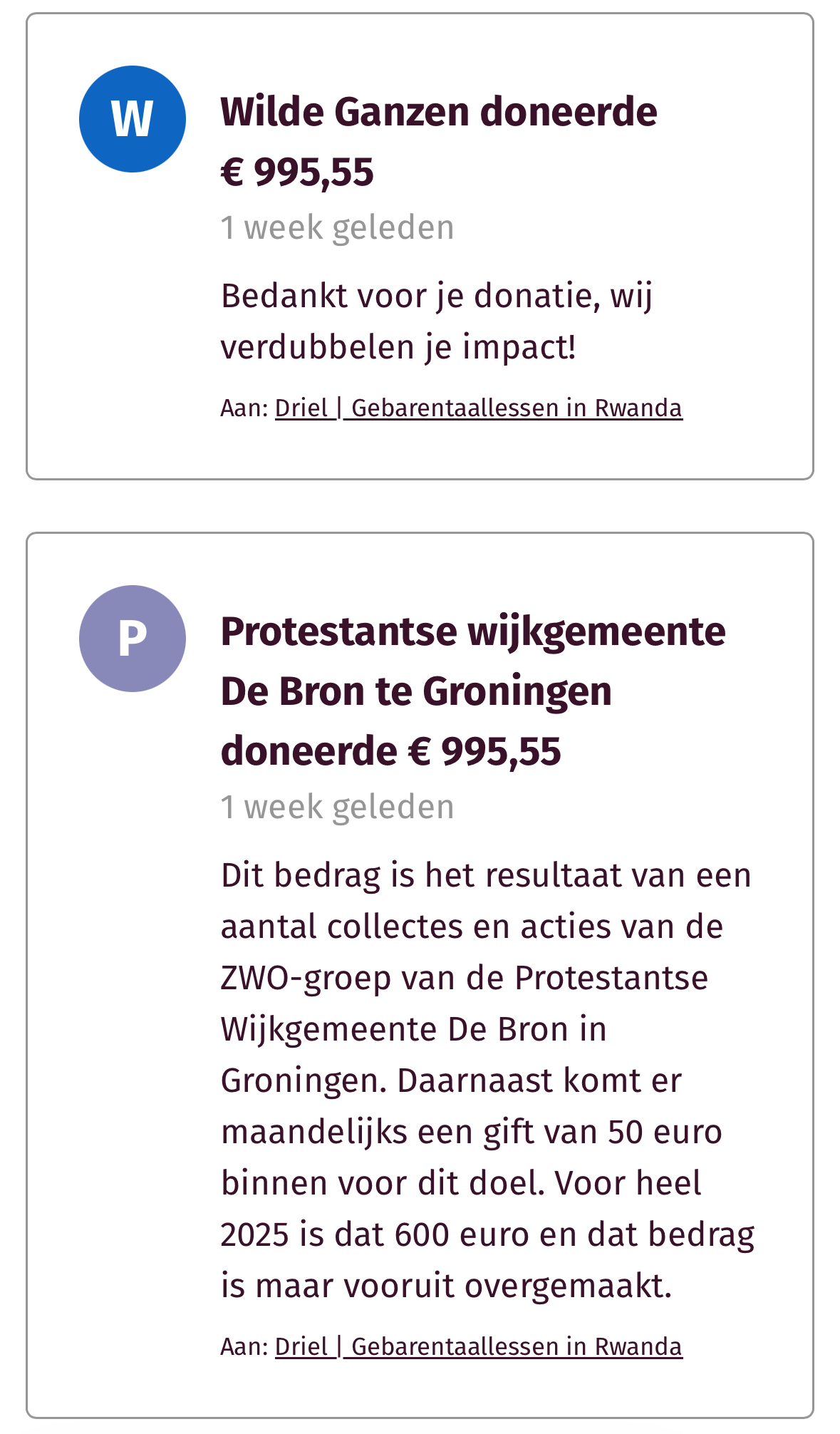 donatie De Bron
